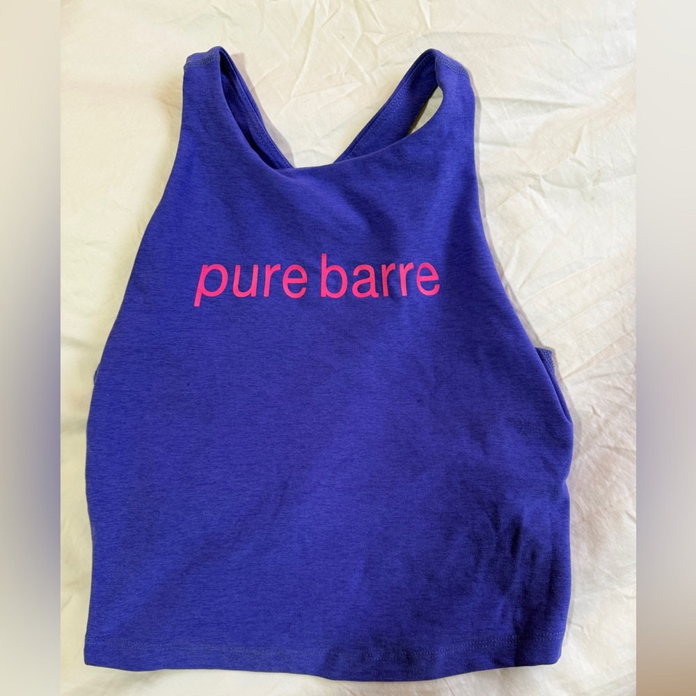 Pure Barre Beyond Yoga Purple Bra Top